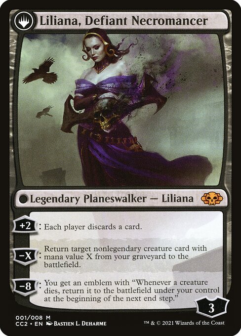 Liliana, Defiant Necromancer (verso)