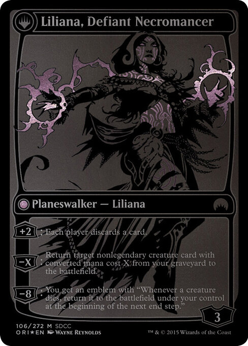 Liliana, Defiant Necromancer (verso)