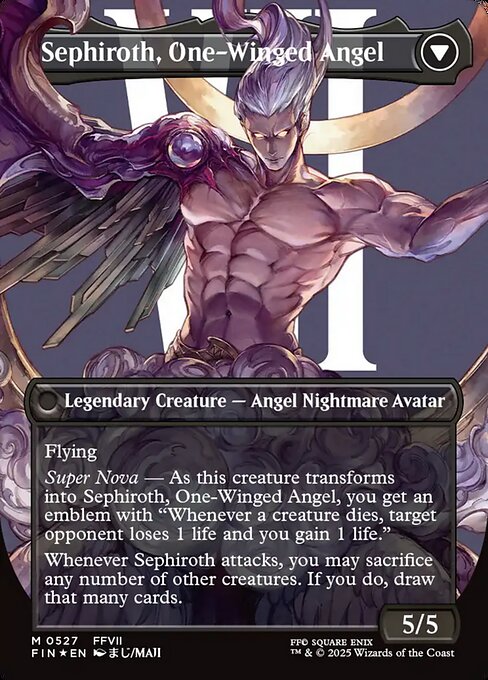 Sephiroth, One-Winged Angel (verso)