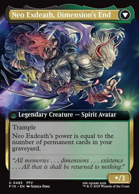 Neo Exdeath, Dimension's End (verso)