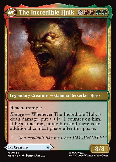 The Incredible Hulk (verso)