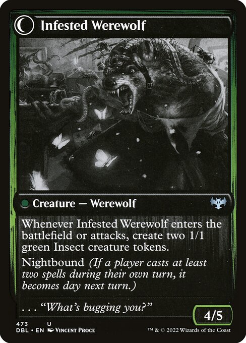 Infested Werewolf (verso)