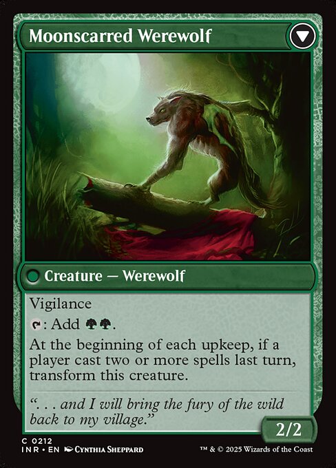 Moonscarred Werewolf (verso)