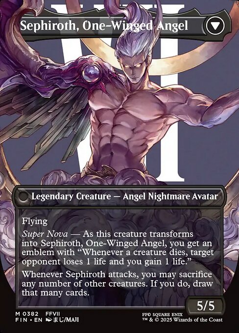 Sephiroth, One-Winged Angel (verso)