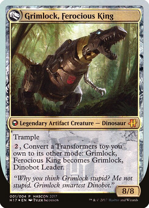 Grimlock, Ferocious King (verso)