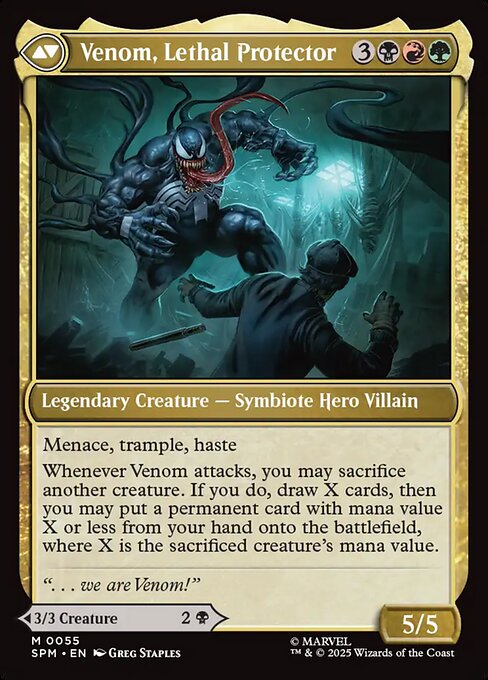Venom, Lethal Protector (verso)