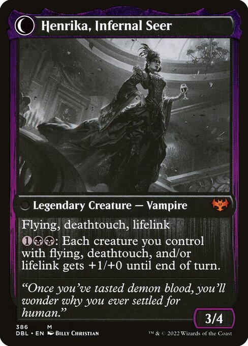 Henrika, Infernal Seer (verso)