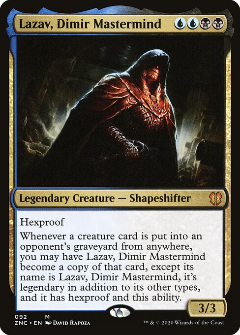 Lazav, Mentor dos Dimir — Zendikar Rising Commander 92