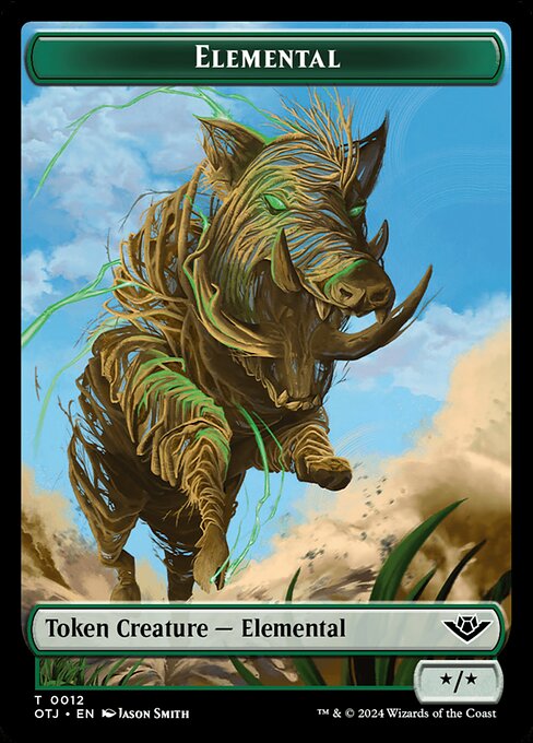 Elemental — Outlaws of Thunder Junction Tokens 12