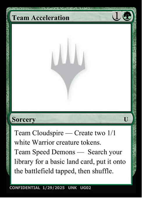 Team Acceleration — Unknown Event UG02