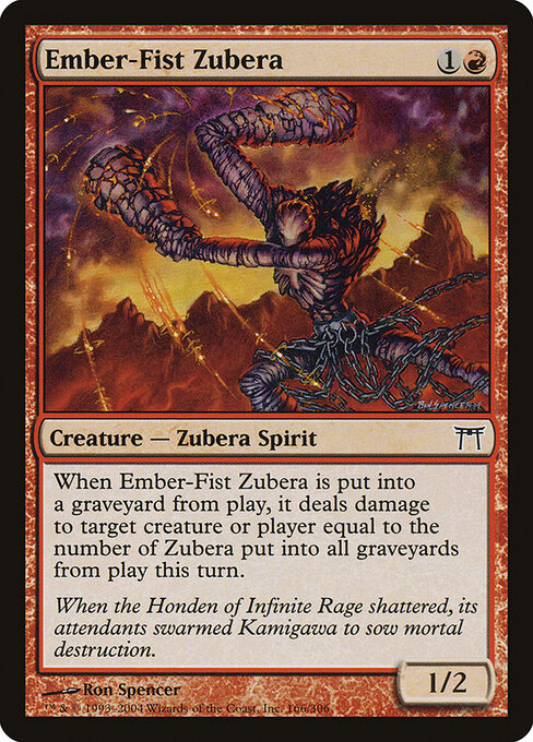 Zubera do Punho Ígneo — Champions of Kamigawa 166