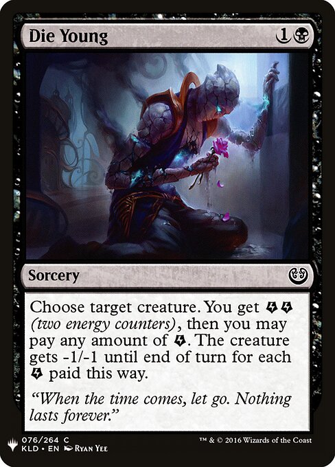 Morrer Jovem — The List KLD-76