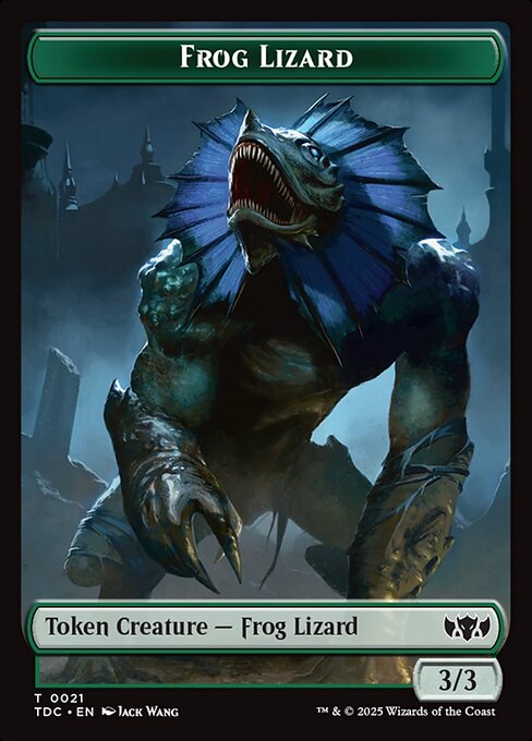 Frog Lizard — Tarkir: Dragonstorm Commander Tokens 21