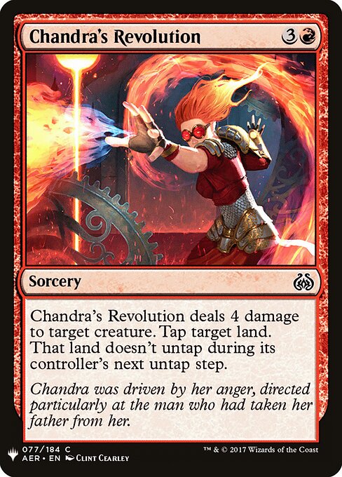 Revolução de Chandra — The List AER-77