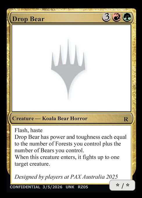 Drop Bear — Unknown Event RZ05n