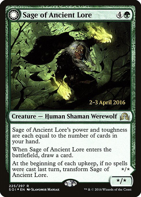 Sage of Ancient Lore — Shadows over Innistrad Promos 225s
