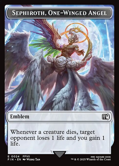 Sephiroth, One-Winged Angel Emblem — Final Fantasy Tokens 24