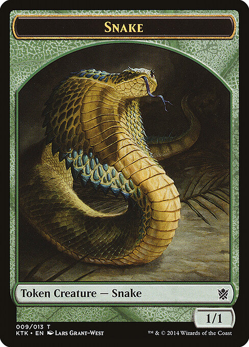 Snake — Khans of Tarkir Tokens 9