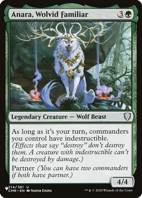 Anara, Familiar Lupídea — The List CMR-214