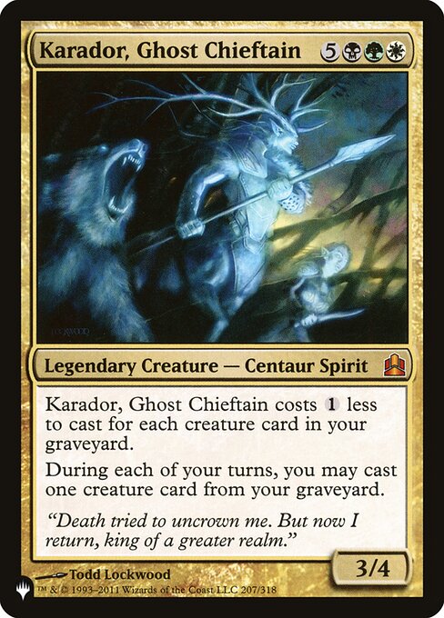 Karador, Cacique Fantasma — The List CMD-207