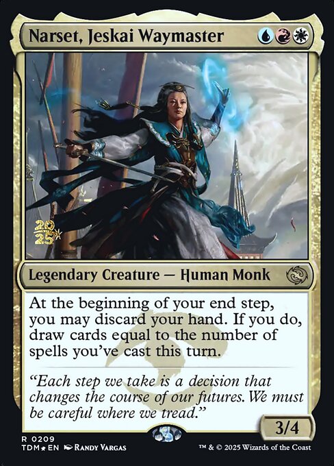 Narset, Jeskai Waymaster — Tarkir: Dragonstorm Promos 209s