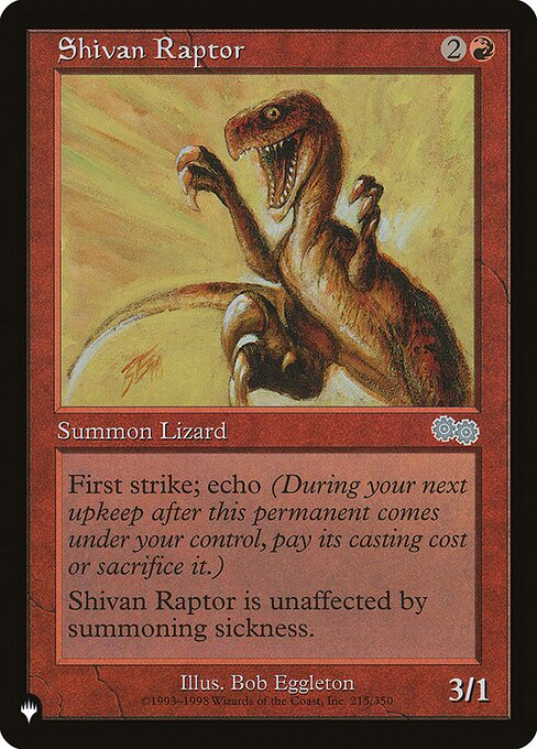 Raptor de Shiv — The List USG-215