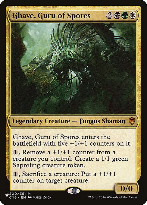 Ghave, Guru dos Esporos — The List C16-200