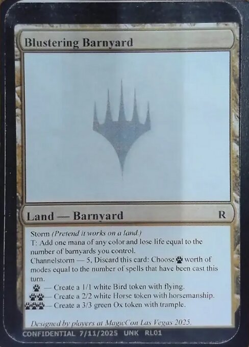 Blustering Barnyard — Unknown Event RL01d