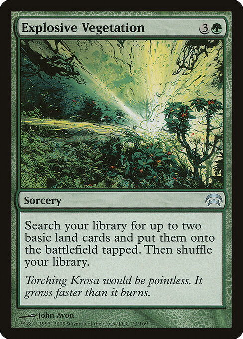 Vegetação Explosiva — Planechase 70