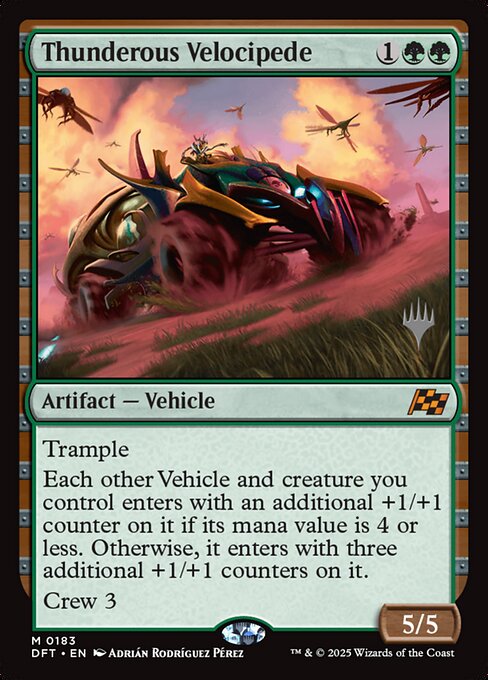 Thunderous Velocipede — Aetherdrift Promos 183p