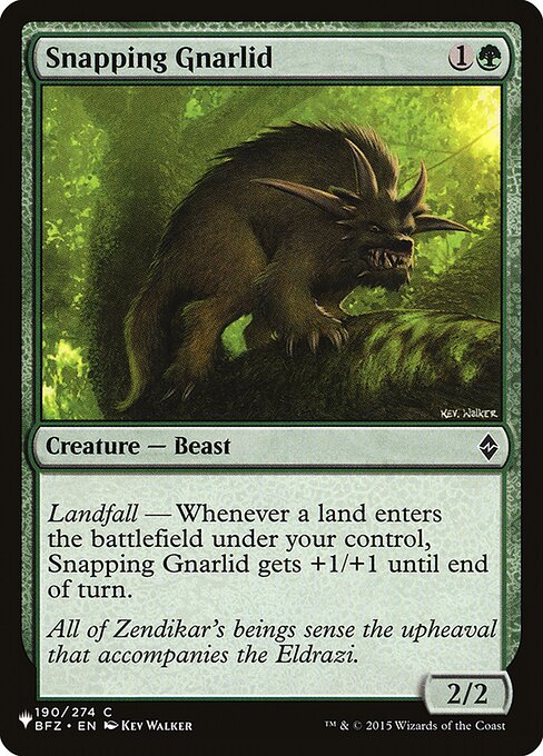 Gnarlid Trinchador — The List BFZ-190