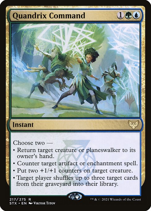 Comando de Quandrix — Strixhaven: School of Mages Promos 217p