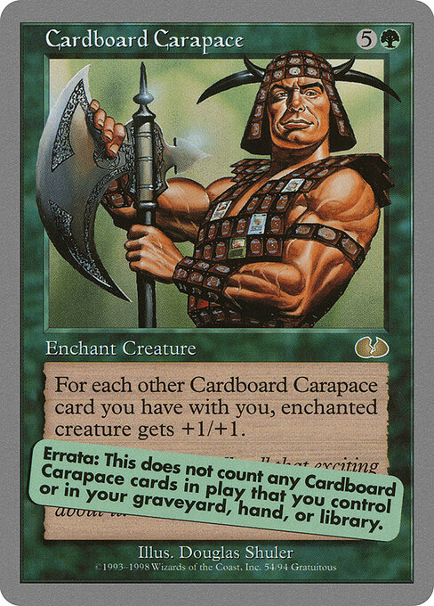 Cardboard Carapace — Unglued 54