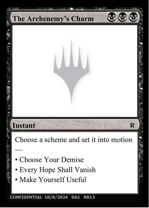 The Archenemy's Charm — Unknown Event RB13