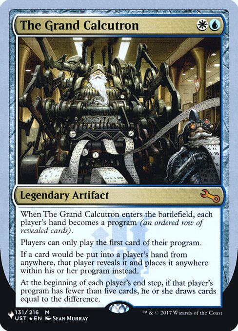 The Grand Calcutron — The List (Unfinity Foil Edition) 47