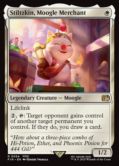 Stiltzkin, Moogle Merchant — Final Fantasy 34
