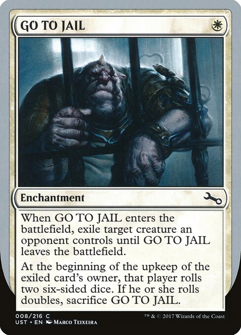 GO TO JAIL — Unstable 8