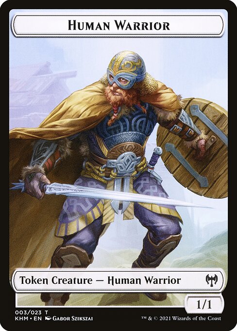 Human Warrior — Kaldheim Tokens 3