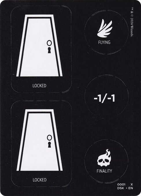 Punchcard — Duskmourn: House of Horror Tokens 19