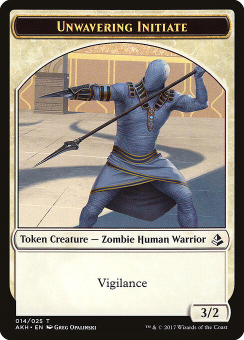 Unwavering Initiate — Amonkhet Tokens 14