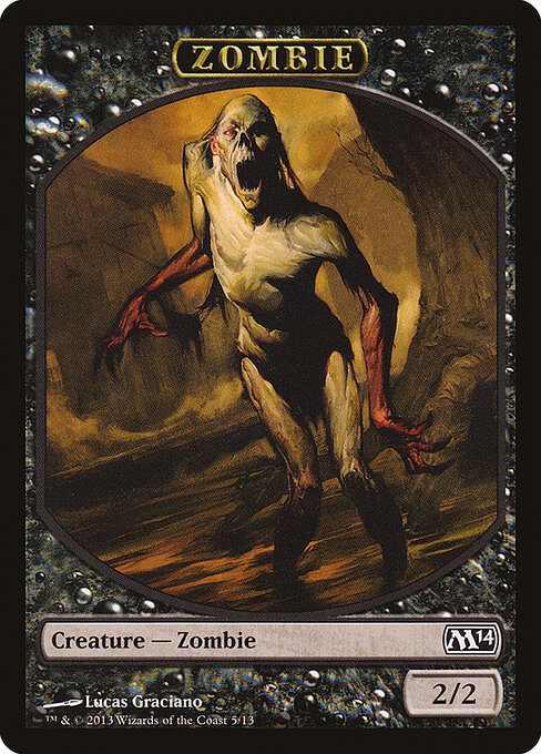 Zombie — Magic 2014 Tokens 5