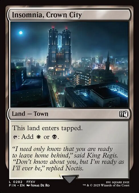 Insomnia, Crown City — Final Fantasy 282
