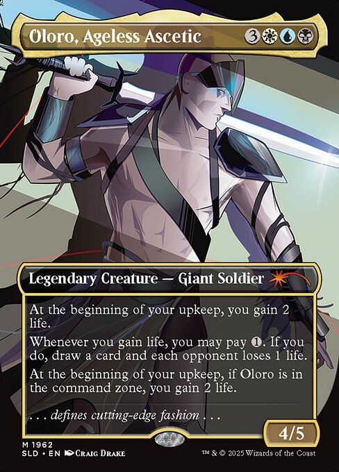 Oloro, Ageless Ascetic — Secret Lair Drop 1962