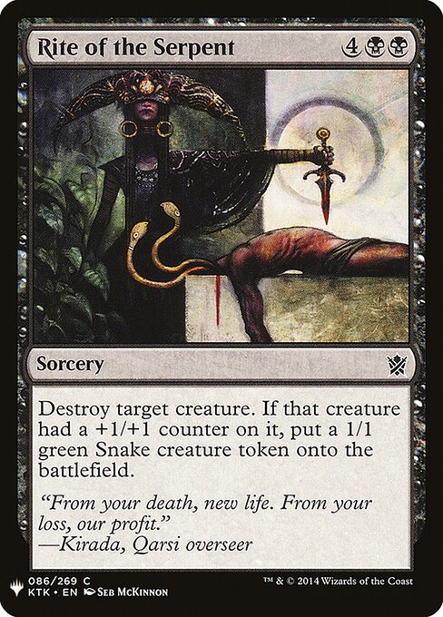 Ritual da Serpente — The List KTK-86