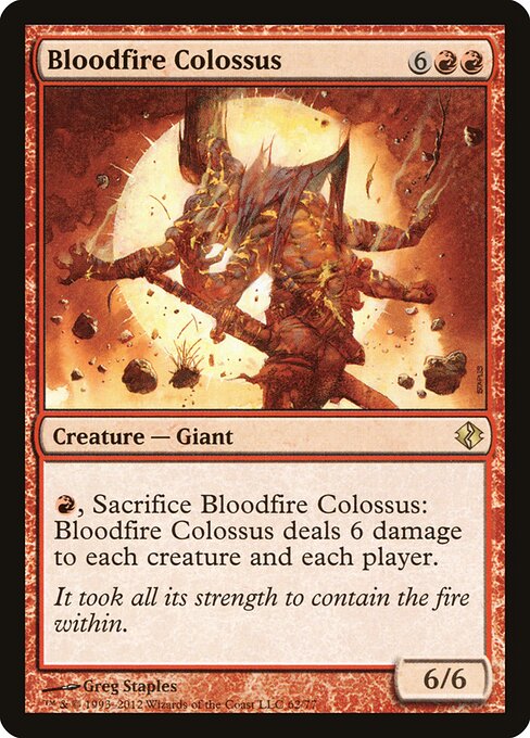 Colosso Sangue Quente — Duel Decks: Venser vs. Koth 62