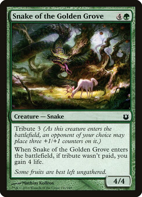 Serpente do Bosque Dourado — Born of the Gods 141