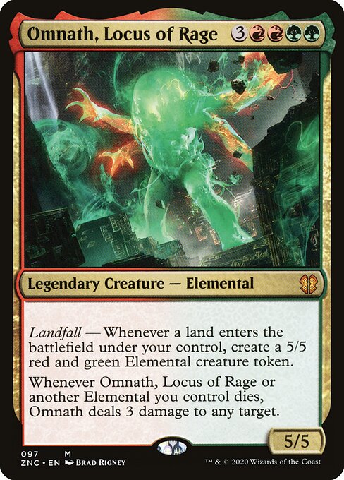 Omnath, Locus de Fúria — Zendikar Rising Commander 97