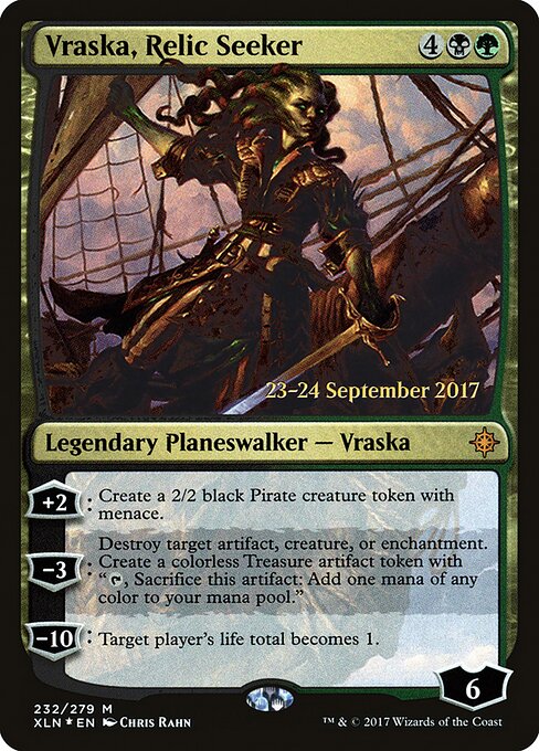 Vraska, Caçadora de Relíquias — Ixalan Promos 232s