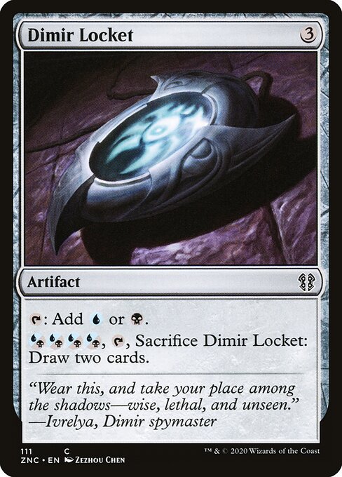 Medalhão Dimir — Zendikar Rising Commander 111