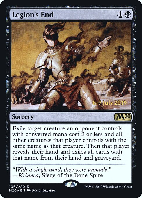 Fim da Legião — Core Set 2020 Promos 106s